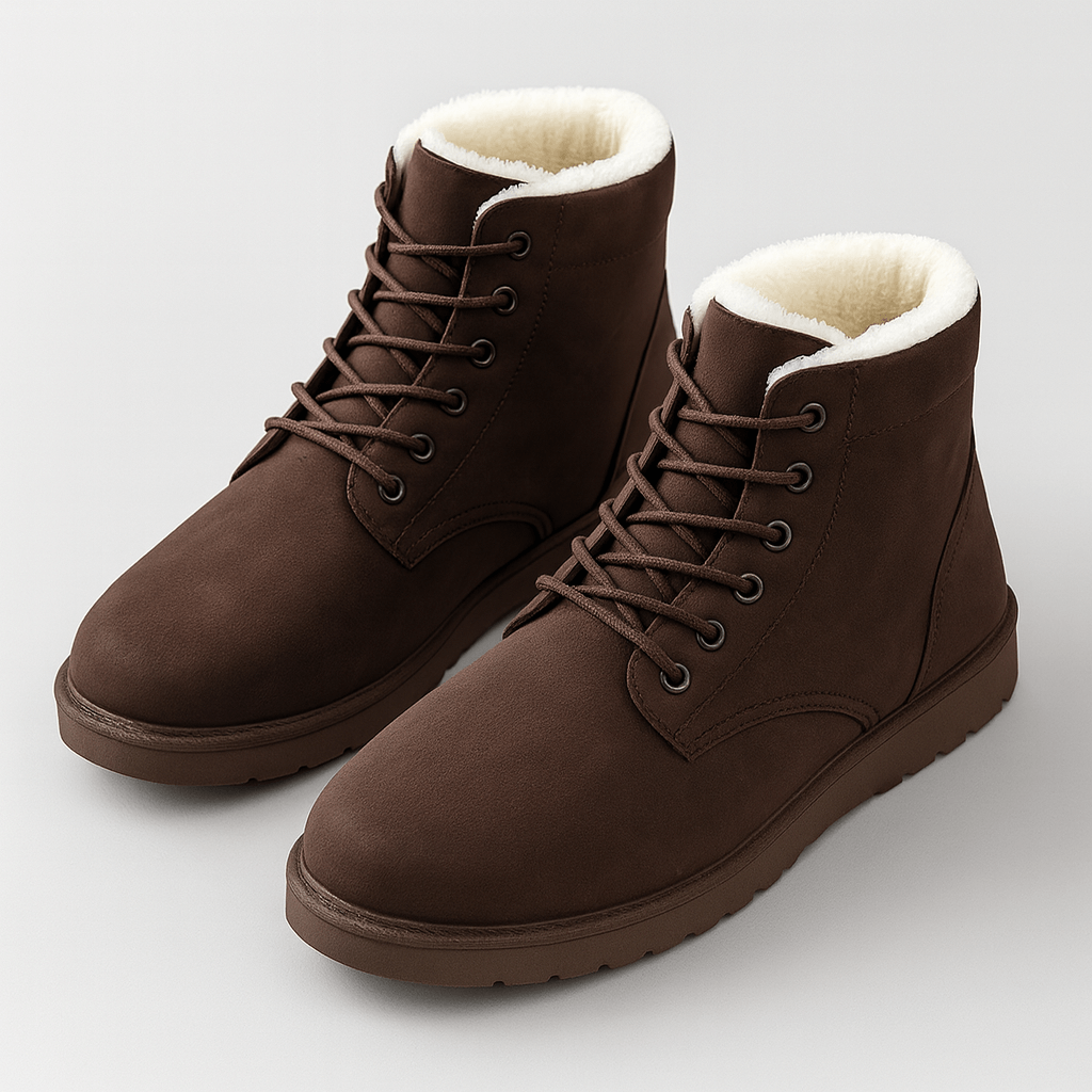 Fomari | Gefütterte Spitzenstiefeletten mit weichem Kunstfellfutter