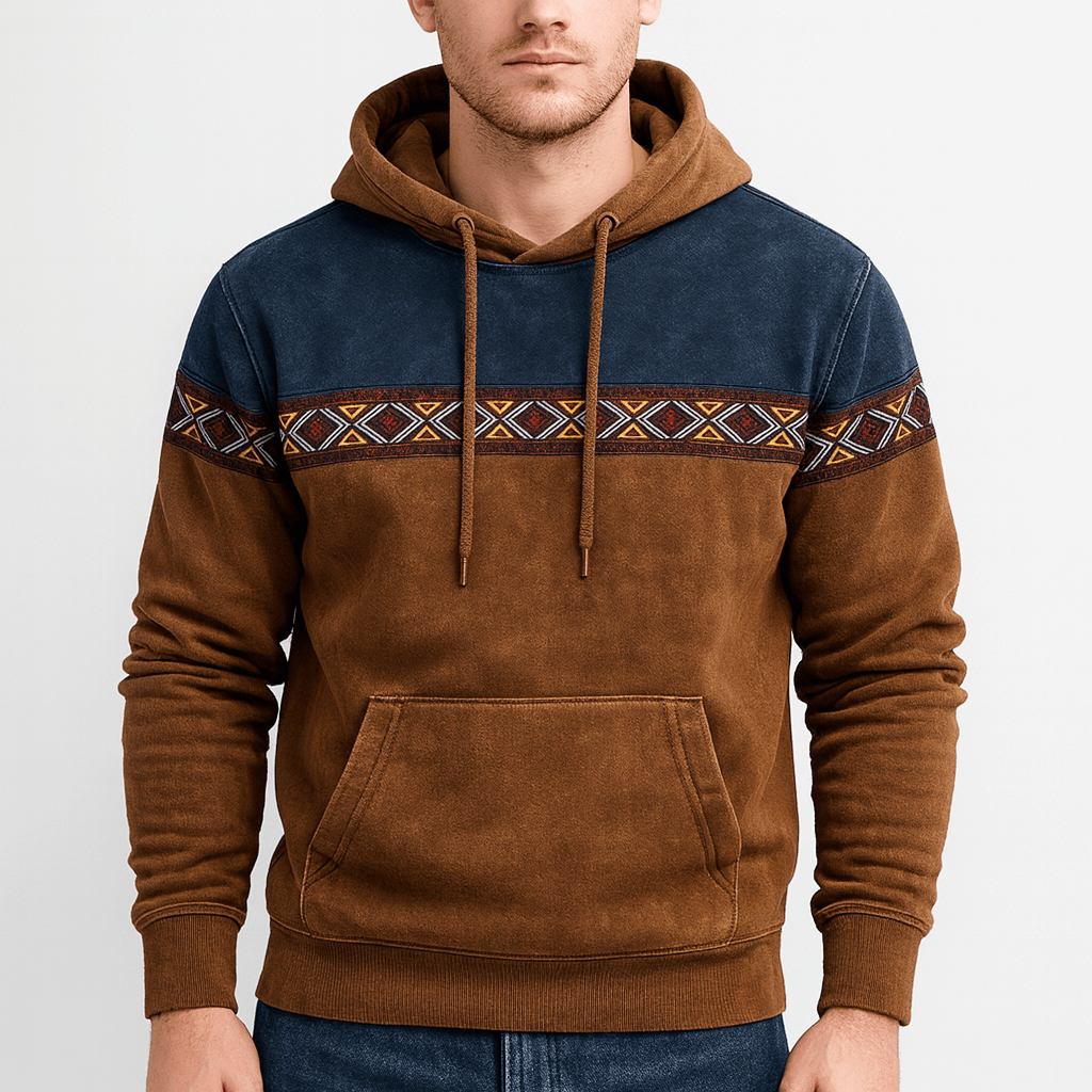 Fomari | Vintage Kapuzenpullover mit Muster