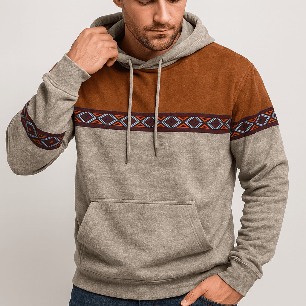 Fomari | Vintage Kapuzenpullover mit Muster