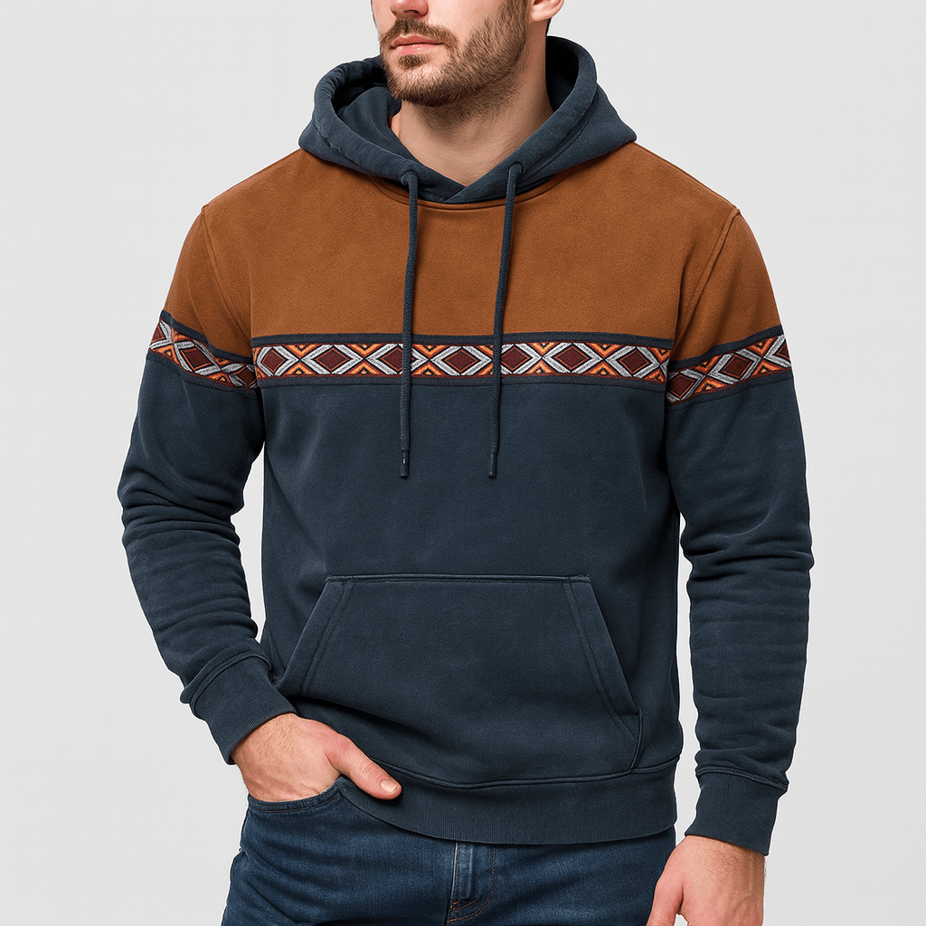 Fomari | Vintage Kapuzenpullover mit Muster